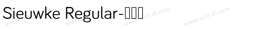 Sieuwke Regular字体转换